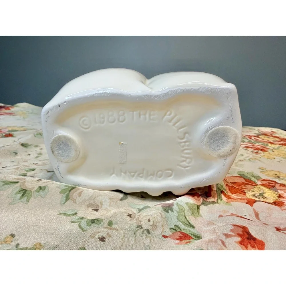Vintage 1988 Pillsbury Doughboy Ceramic Napkin Holder Collectible Retro Kitchen